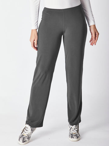 Travel Slim Leg Pant- Pewter 18807-S - Basics