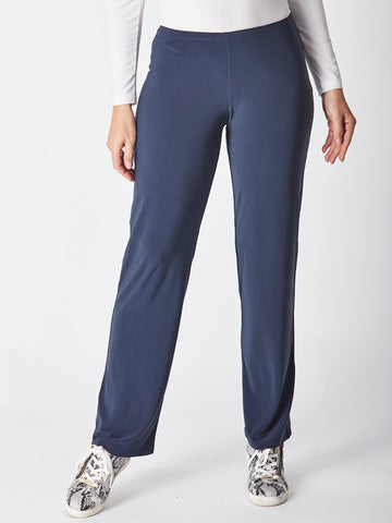 Travel Slim Leg Pant - Steel 18807- S - Modest Dressing