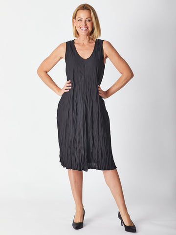 Stella Midi Dress - Black 19768-S - Cordelia St