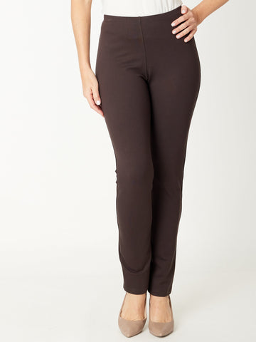 Pencil Ponte Pant - Choc 22975 - Cordelia St