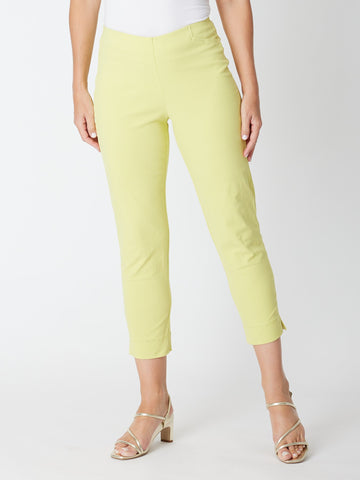 7/8 Slim Cottolen Stretch Pull on Pant COTTOLENE the new bengaline) - Citrine 24152 - S - Suitable for Petites