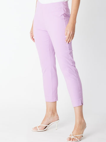 7/8 Slim Cottolen Stretch Pull on Pant COTTOLENE the new bengaline) -  Lavender 24152 - 