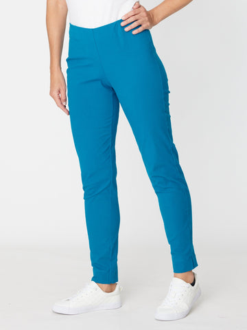 FULL LENGTH COTTON (COTTOLENE - the new bengaline) PANT - PACIFIC - 25963 - SW - Luna Sky