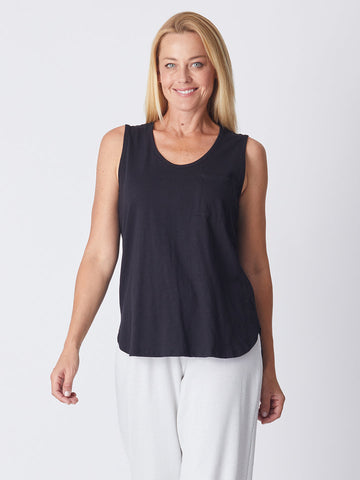 Textured Cami - Black 24285 - Luna Sky