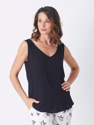 Reversible Shell Top - BLACK 24355-S - Cordelia St