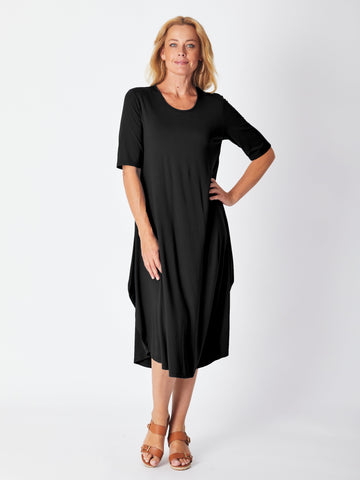 Bamboo Belinda Dress- Black 27599 - Cordelia St