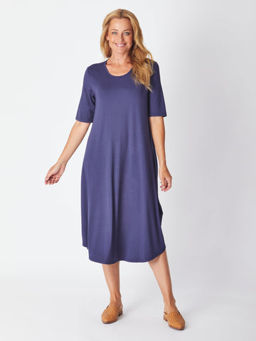 Bamboo Belinda Dress- Navy 27599 - Dresses