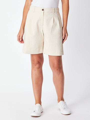 Button Up Short - Sand -27696 - Cordelia St