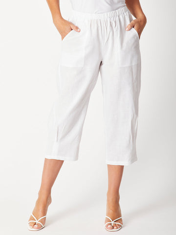 ROMY RELAXED PANT - White 29226 - sw - 