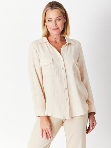 BONDED SHIRT- Beige 29682 - SW - All