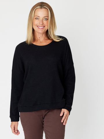 RIB MARLE DOLMAN- BLACK 30103- SW - Modest Dressing