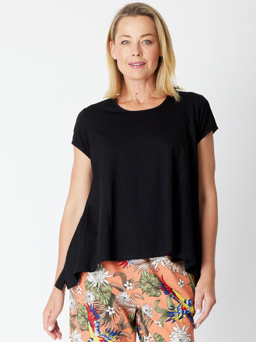 Swing Cap Top - Black -30159 - Cordelia St