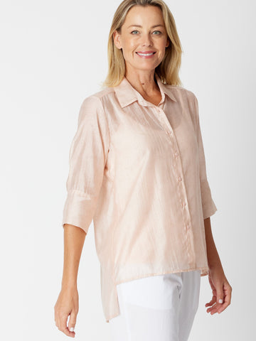 Sheer Sheen Shirt ( without cami) - Pink 30187 - Shirt/Blouse