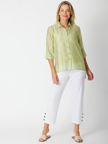 Sheer Sheen Shirt ( without cami) - Mint = lime 30187 - Shirt/Blouse