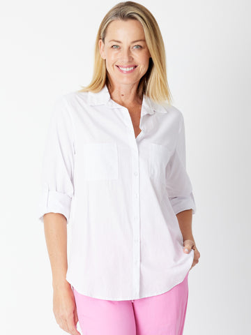 Maggie Core Shirt - White - 30490 - SUMMER