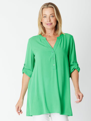 Pebbles Core Long Line Shirt - 30530 Green - New Arrivals