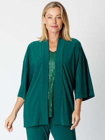 Kimono Jersey Jacket - Jade - 30565 - Clothes for Senior & Elderly Women