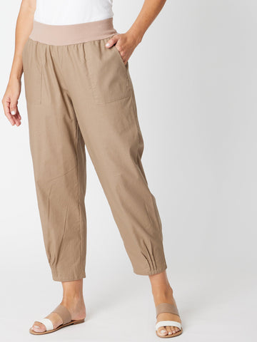 Linen Comfort Pant - Ginger- 30646 - Cordelia St