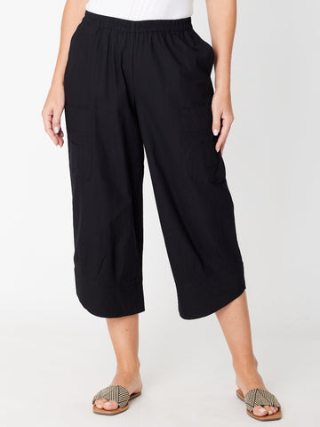 Ho Chi Minh Crop Pant - 30701 Black - New Arrivals