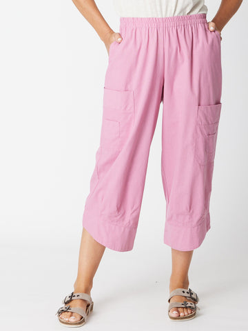 Ho Chi Minh Crop Pant - Pink - 30701 - Cordelia St