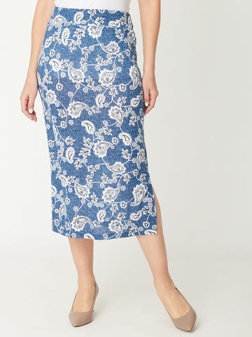 Winter Garden Skirt - Ink - 30846 - Skirts