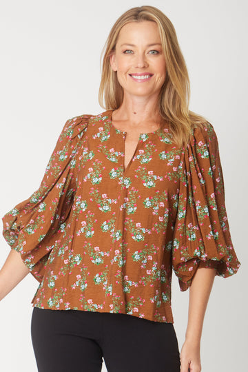 Sylvie Top - Tan - 31281 - New Arrivals