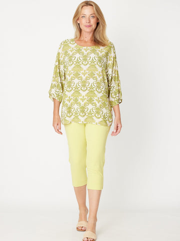 Summer Ease Top- Lime -31377 - SUMMER