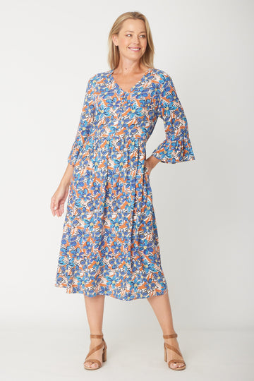 Gemma Ruffle Dress -  Flower - 31570 - New Arrivals