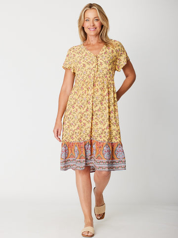 Summer Sun Dress - Lemon - 31629 - Dresses