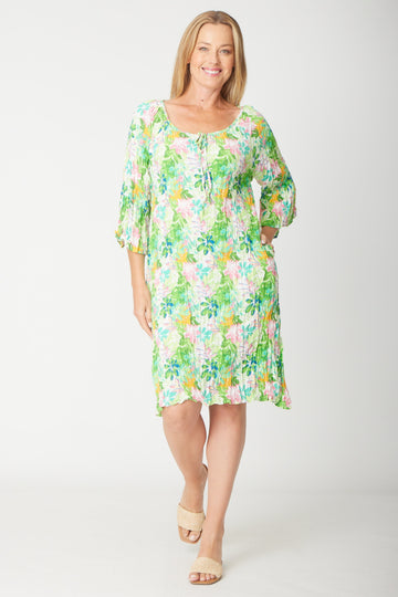 Sandy Shores Dress - Leaf Print - 31630 - 