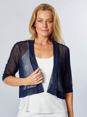 Dry Feel Mesh Bolero - Navy 25929-S - Coats & Jackets