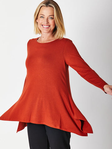 Andrea Winter Warmer Top - Caramel 26791-Sw - Cordelia St