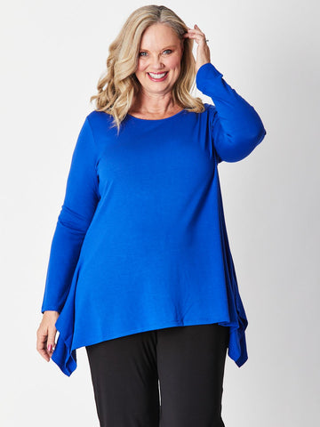 Andrea Winter Warmer Top - Blue 26791-Sw - Modest Dressing