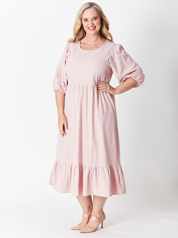 Prudence Ucycled Cotton Dress - Pink 27503-s - 