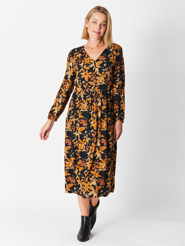 TOFFEE FLORAL DRESS - Toffee 29603 sw - 